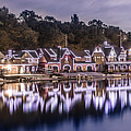 Boathouse Row Night Blue